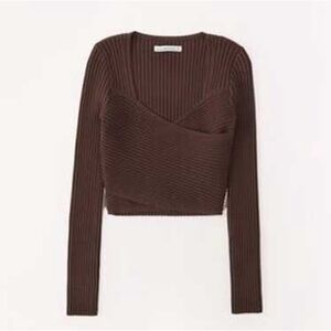 ABERCROMBIE LuxeLoft Slim Wrap Sweater